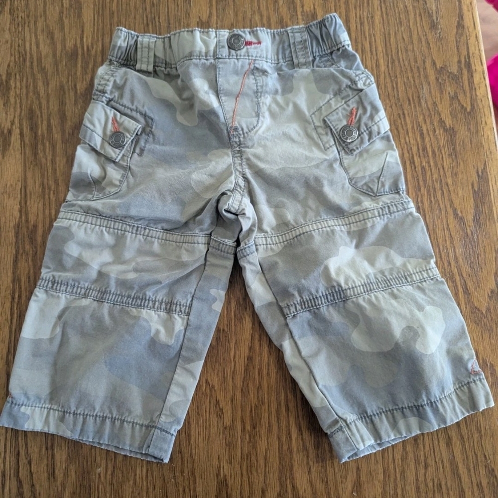 OshKosh B'gosh Gray Camouflage Cargo Pants